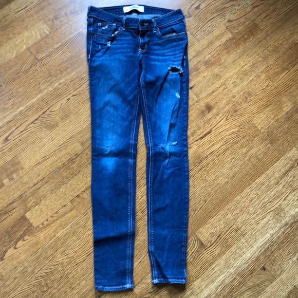 Hollister Jeans size 3R skinny destroyed - Picture 4 of 6